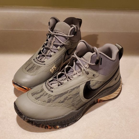 Nike React SFB Carbon Dark Stucco/Black/Orange Men's Outdoor Athletic Shoes - Picture 5 of 9